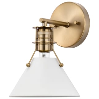 A thumbnail of the Nuvo Lighting 60/7519 Matte White / Burnished Brass