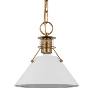 A thumbnail of the Nuvo Lighting 60/7521 Matte White / Burnished Brass