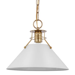 A thumbnail of the Nuvo Lighting 60/7523 Matte White / Burnished Brass