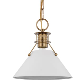A thumbnail of the Nuvo Lighting 60/7525 Matte White / Burnished Brass