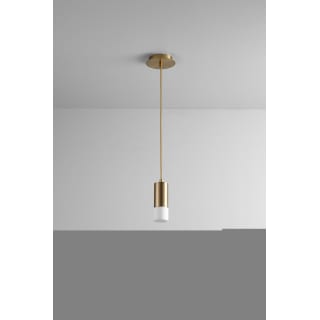 A thumbnail of the Oxygen Lighting 3-607 Aged Brass / Matte White Shade
