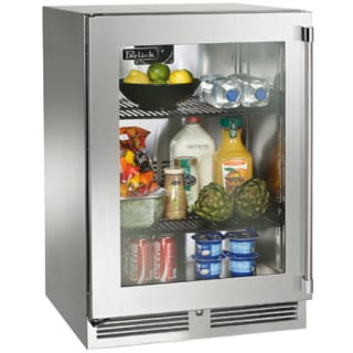 Outdoor refrigerator shop with glass door