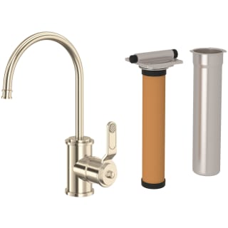 Unlacquered brass water filter faucet