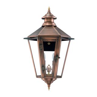 Primo Lanterns NW-22E Copper Nottoway 12 Wide 2 Light Outdoor Wall-Mounted  Lantern in Electric Configuration 