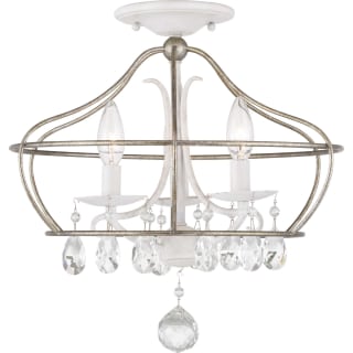 Progress Lighting Fleurette 5-Light White Chandelier