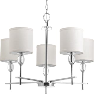 Progress Lighting P4141 15 Polished Chrome Status 5 Light 28 Wide Crystal Chandelier Faucet Com Progress Lighting P4141 15 Polished, Progressive Lighting Crystal Chandeliers