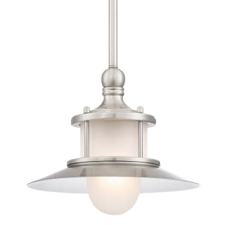 NA1510BN Quoizel 1 Light New England Mini Pendant in Brushed Nickel 