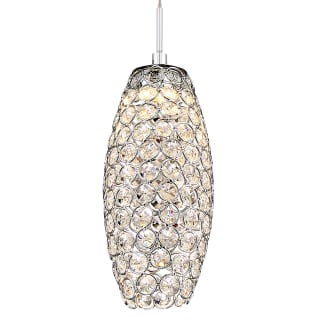 Quoizel Infinity Polished Chrome Transitional Crystal Cylinder Integrated LED Pendant Light