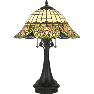 Bronze Snyder 2 Light, Quoizel Stained Glass Table Lamps