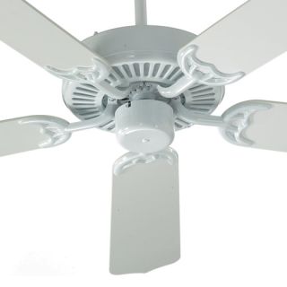 Quorum International 77425 6 Gloss White Indoor Ceiling Fan From