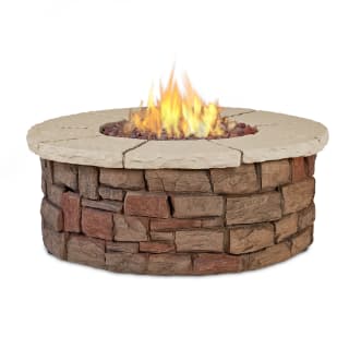 Real Flame C11810LP-BF Buff Sedona 43 Inch Wide 65,000 BTU Freestanding  Liquid Propane / Natural Gas Round Table Fire Pit with Lava Rocks -  VentingPipe.com