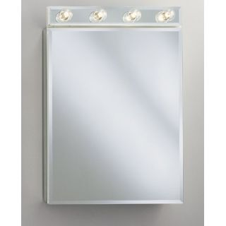 Robern Cdc2026fs Silver 20 Single Door Mirrored Medicine Cabinet