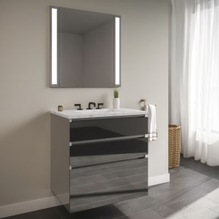 A thumbnail of the Robern 24-00NB00003 Tinted Gray Glass Vanity with Lyra Top