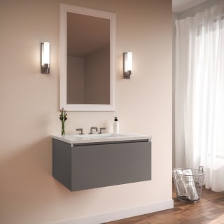A thumbnail of the Robern 30-00NB00001 Matte Gray Glass Vanity with White Top