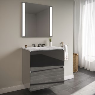 A thumbnail of the Robern 36-00NB00002 Tinted Gray Glass Vanity with Lyra Top