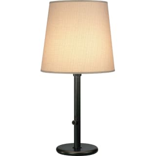 Robert Abbey 2083 Deep Patina Bronze Buster 29 Chica Buffet Table Lamp with a Muslin Claiborne Fabric Shade LightingDirect