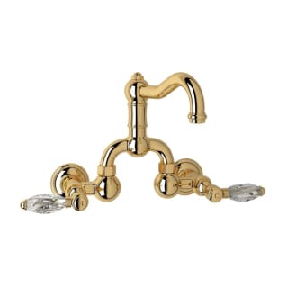 Rohl A1418lcpn 2 Polished Nickel Country Bath Wall Mounted Bathroom Faucet With Pop Up Drain And Swarovski Crystal Cross Handles Faucetdirect Com
