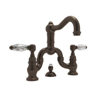 Rohl A1419lctcb 2 Tuscan Brass Country Bath Bridge Bathroom Faucet With Pop Up Drain And Swarovski Crystal Lever Handles Faucet Com