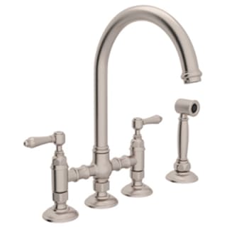 Rohl A1461LMWSSTN-2 Satin Nickel Country Kitchen Bridge ...