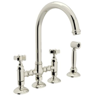 Rohl A1461XWSPN-2 Polished Nickel Country Kitchen Bridge ...