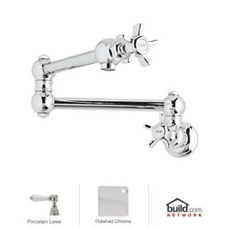Rohl A1451LPAPC-2 Polished Chrome Country Kitchen Wall ...