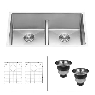 Ruvati Rvh7355 Stainless Steel Gravena 30 Undermount Double Basin 16 Gauge Stainless Steel Kitchen Sink With 2 Basin Racks And 2 Basket Strainers Faucet Com
