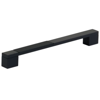 Bold, Knurled Matte Black and Brushed Brass Cabinet Pull, Solid