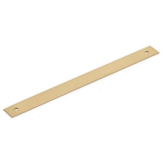 Schaub and Company 5108B-SSB Signature Satin Brass Pub House Rectangular 8  Center to Center Solid Brass Cabinet Pull Backplate 