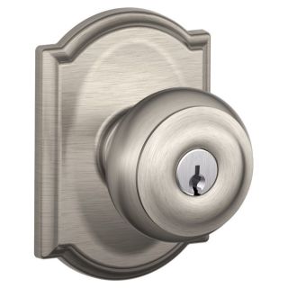 A thumbnail of the Schlage F51-GEO-CAM Satin Nickel