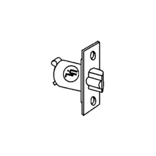 Schlage 16204626 Schlage 16-204 2 3/8 or 2 3/4 Replacement Deadlatch with  1/4 Radius Corner 1 x 2 1/4 Faceplate for UL Listed Locks 