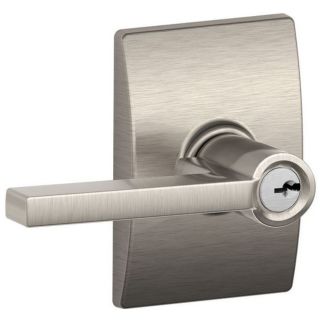 A thumbnail of the Schlage F80-LAT-CEN Satin Nickel