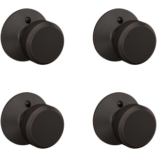 Schlage F170BWE716-4PACK Aged Bronze Bowery Non-Turning One-Sided Dummy Door  Knob - Pack of 4 
