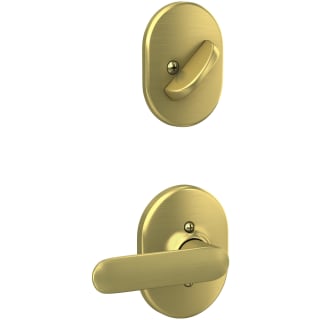 Schlage F59DAV608RMN Satin Brass Davlin Lever Single Cylinder Interior Pack  with Oval Rose for Handlesets 