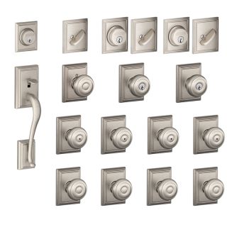 A thumbnail of the Schlage F600-ADD-GEO Satin Nickel