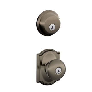 Schlage Bowery Satin Brass Keyed Entry Knob with Collins Rose