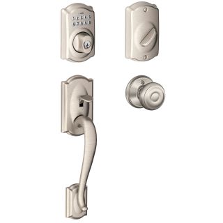 A thumbnail of the Schlage FE365-CAM-GEO Satin Nickel