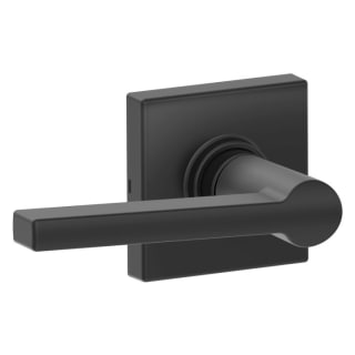 Basics Straight Door Lever With Lock Matte Black Entry