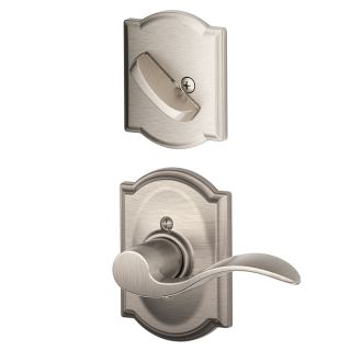 Schlage F59ACC619CAMLH Satin Nickel Accent Left Handed Single