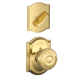 A thumbnail of the Schlage F94-GEO-CAM Polished Brass