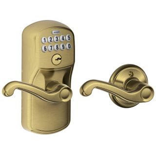 A thumbnail of the Schlage FE575-PLY-FLA Antique Brass