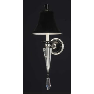 Schonbek 7141BLACK Silver Black Crystal Single Light Up Lighting Wall Sconce from the Diva Collection LightingDirect