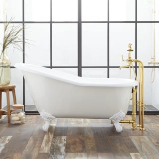 Clawfoot tub shop white feet