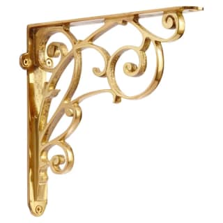 Unlacquered Brass Shelf Brackets