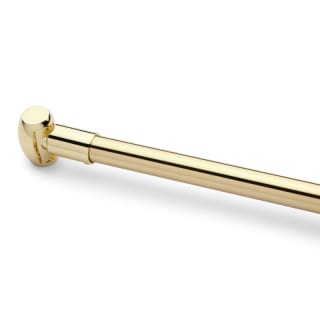 Signature Hardware 267222 Polished Brass 48 Curved Shower Curtain