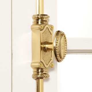 Signature Hardware 344462 Polished Brass Beaded Solid Brass Cremone Bolt  for 6' Windows 