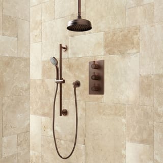 Signature Hardware 363934 Oil Rubbed Bronze Isola Thermostatic Shower System With 8 Rain Shower Head And Hand Shower Rough In Included Faucet Com