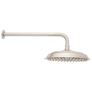 Signature Hardware 420008 Brushed Nickel 10 Piermont Rainfall Raised Nozzle Shower Head 12 Extended Shower Arm Faucet Com
