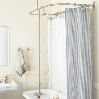 Clawfoot tub outlet shower conversion kit