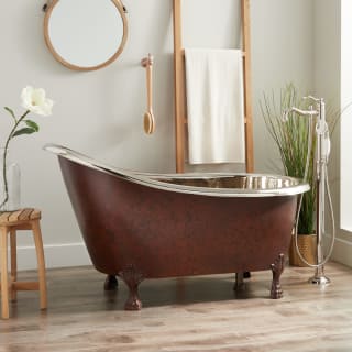 Signature Hardware 433029 Mottled Burgundy Norah 54