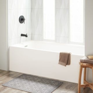 Signature Hardware 433448 White Rolfe 60 Three Wall Alcove